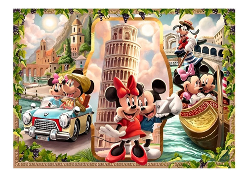 Rompecabezas Vacaciones De Mickey Y Minnie 1000 Piezas