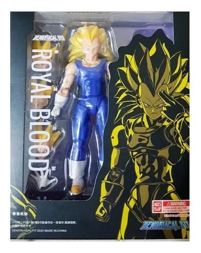 Figura Dragon Ball Ssj3 Vegeta Demoniacal Fit Original Newr (Reacondicionado)