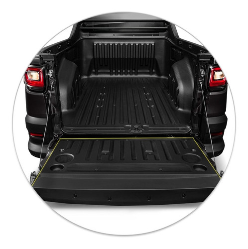 Kit Vedação Tampa Traseira Da Caçamba Fiat Strada 2021 Keko