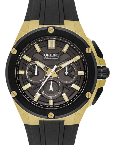 Relógio Orient Masculino Cronógrafo Dourado Mgspc005 G1px