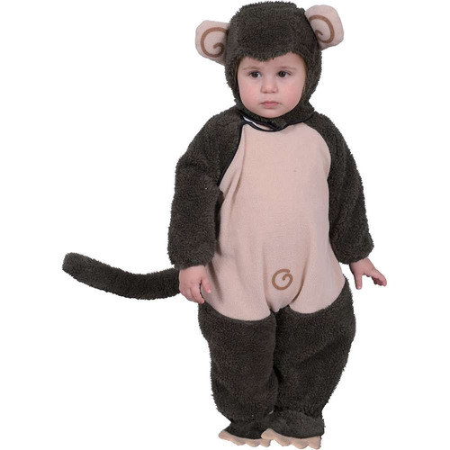 Disfraz Para Niño Mono En Felpa Talla S Halloween