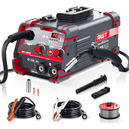 Awt Soldador Mig De 140amp Mig Core Soldador/stick/lift Tig.