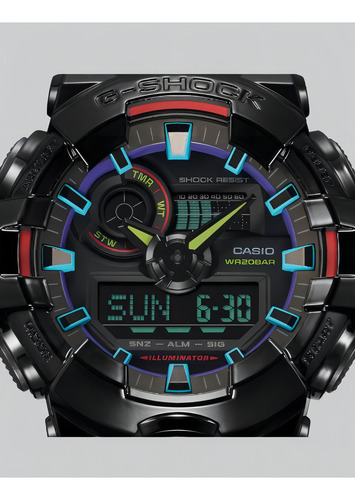 Reloj Casio G-Shock GA-700RGB-1adr para hombre