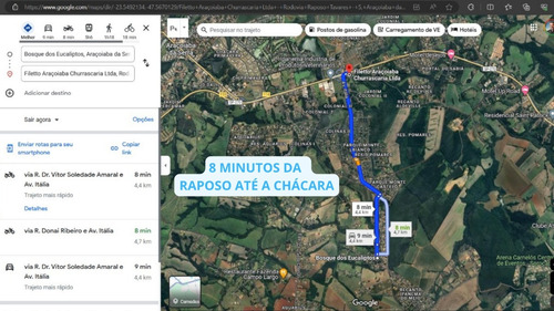 Excelente Terreno Para Chácara Com 1.000m2 Bosque Dos Eucaliptos