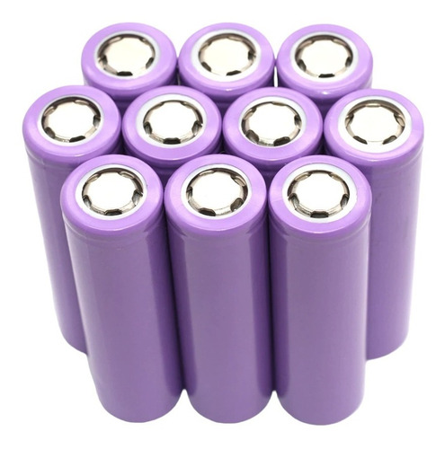 2pz Bateria 18650 Recargable De Litio Pila Cilindrica Li Ion
