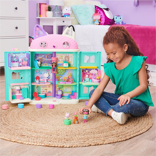 Gabbys Dollhouse, Juego De Jardín Con 2 Figuras De Juguetes,