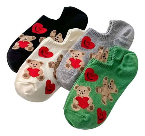 Calcetines Dama Algodón Algodon 12 Pares Mil Diseños Surtido