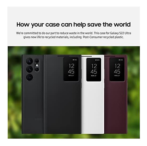 Funda Protectora Flip S-view Para Samsung Galaxy S22 Ultra