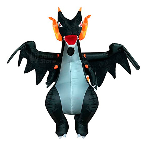 Disfraz Dragon Inflable Halloween Fiestas Hora Loca Charizar