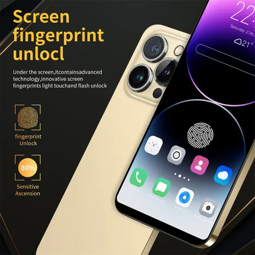 Q Smartphone Android Barato I14promax 6.7 De 8 Gb+256 Gb [vu