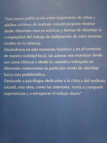 Imagen 5 de 5 de Abuso Y Maltrato Infantil Tratamiento Rosa Colombo -cq-