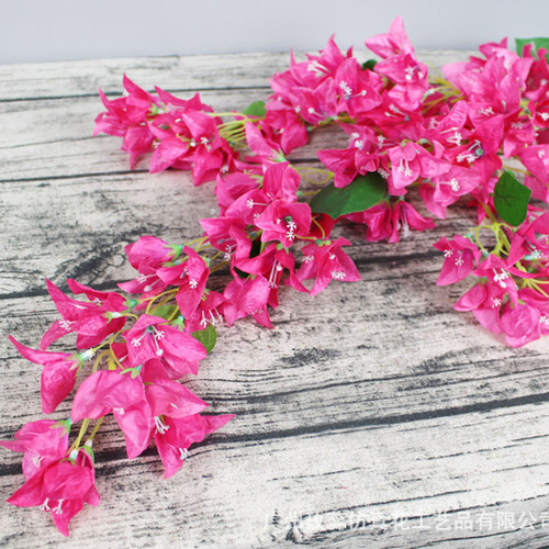 W Ramas De Buganvilla Seda Artificial De 120 Cm Rosa