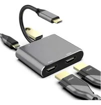 Comprar Hub 4 En 1 Usb C A 2 Hdmi 4k 30hz Usb C Pd Usb A 3.0