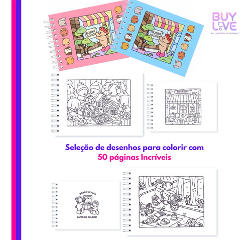 Bobbie Goods Livro De Colorir Pintar Com Capa Dura Crianças