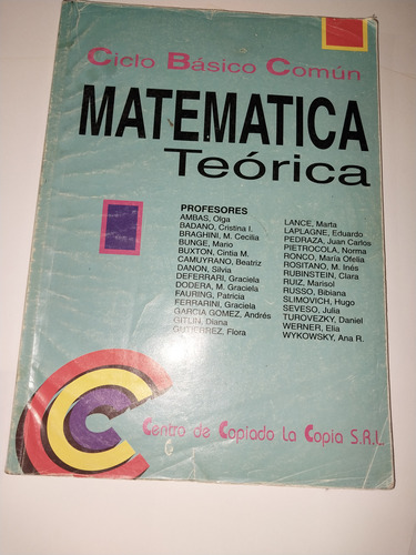 Matemática Teórica Cbc