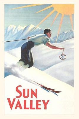 Libro Vintage Journal Travel Poster For Sun Valley, Idaho...