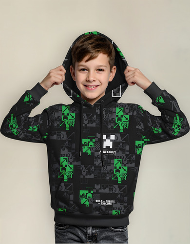 Sudadera Minecraft 2025 Pelicula Videojuego Infantil Unisex
