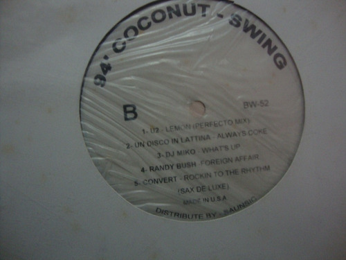 Vinilo Pachito Alonso Cerla Chiquetere 94 Coconut Swing E1