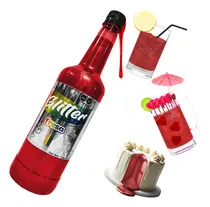 Comprar Jarabe Glitter Sirope Sabor Fresa Para Bebidas 1 Lt