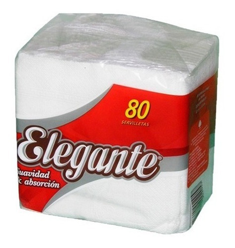 Servilletas Elegante 33 X 32 Cm Tissue (paquete X 80 Unid)
