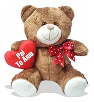 Comprar Ursinho Carinhoso Com Coração 20cm - Pai Te Amo