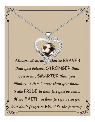 Fustmw Collar De Balón De Fútbol Para Mujer, Pulsera Con Dij