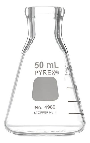 Matraz Erlenmeyer 50ml Pyrex