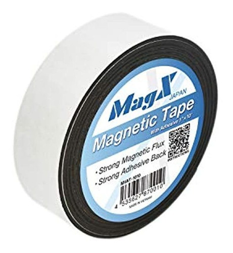 Magx Cinta Magnética Con Adhesivo 8.2 X 8.2 Ft, Ultra Gruesa