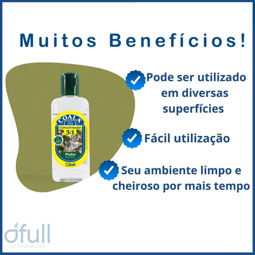Limpador Concentrado Perfumado Pinho 3 Em 1 Coala 120ml
