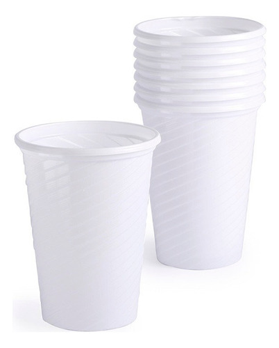 Vasos Plásticos Descartables 220 Cc Bco/traslúcido (x 500)