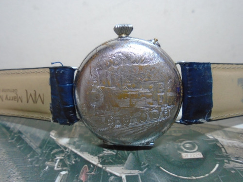 Roskopf Patent Antigo Ferroviaro Trem 1900 Porcelana Raro
