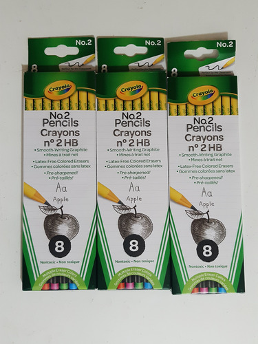 Lapiz De Grafito Crayola #2 Hb. Caja De 8 Unidades