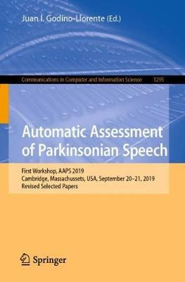 Libro Automatic Assessment Of Parkinsonian Speech : First...