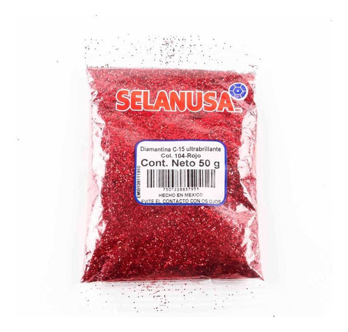 Diamantina 50 Grs. Sederia C40 # 104 Rojo