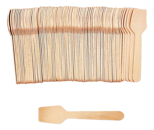 Mini Cucharas De Madera, 4 Pulgadas, 200 Unidades, Cucharas