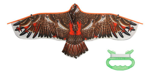 * Cometa Plana De 1,1 M Con Águila Voladora Para Pájaros,