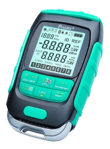 Imagen 1 de 5 de Multimetro Para Fibra Optica Proskit Mt-7615 Tester Lan