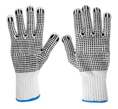 Guantes Hilaza Pepitas Pvc En Las Dos Caras X 24 Pares