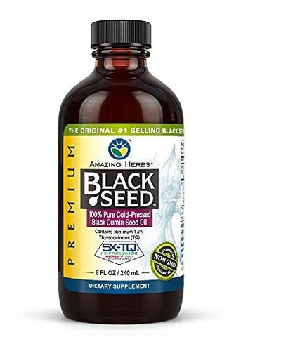 Amazing Herbs Cápsulas Blandas Black Seed Prensadas En Frío,
