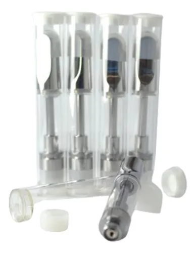 1 Cartridge Cartucho 0,5ml Rosin Aceite Clear Plateado+ Tubo