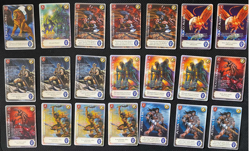 Lote 21 Cartas Dragón Antiguas Mitos Y Leyendas Espada 5