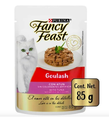 Alimento Para Gato Fancy Feast Goulash AtĂșn 12 Pzas De 85g