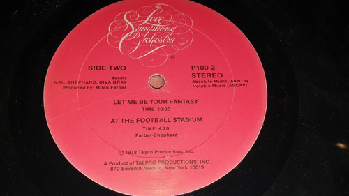 Penthouse Love Symphony Orchestra Vinilo Gatefold Usa 1978 (Usado)