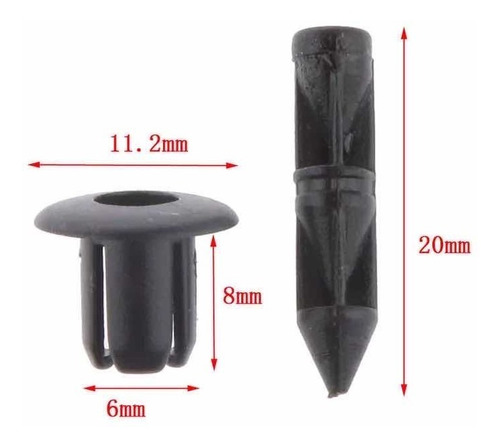 5 Grapas Carenado Broche Motocicleta Yamaha R6 R1 Honda Cbr