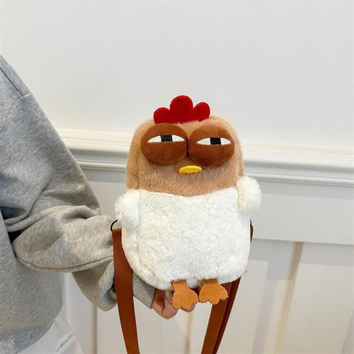 Bolso Bandolera Con Forma De Gallina De Dibujos Animados,