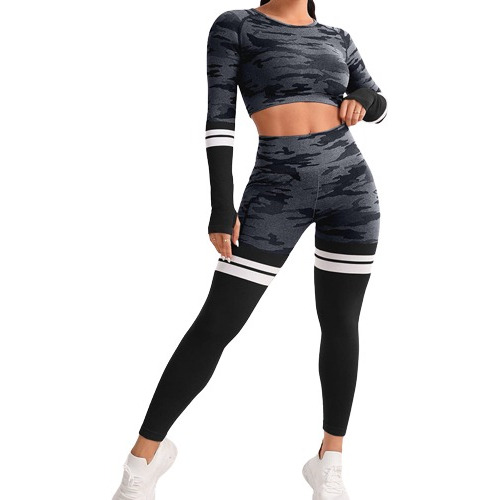 Ropa Deportiva Camuflado Mujer Gimnasio Deporte