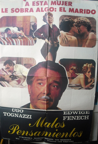 Afiche Orig. De La Película Malos Pensamientos Ugo Tognazzi