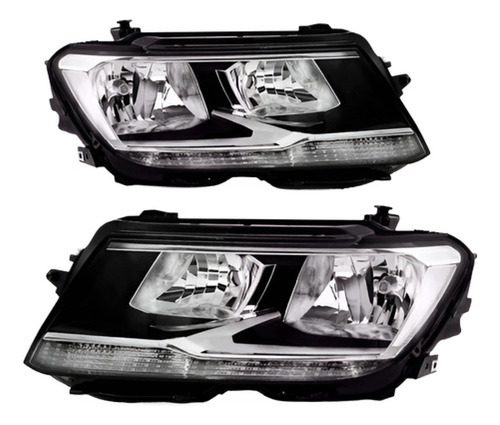 Par Farol Elétrico Tiguan 2017 18 19 20 2021 C/ Motor C/ Le