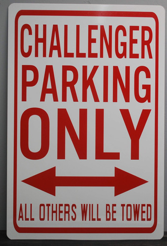 Chalener Parking Only Metal Street Cartel 12 X 18 Adapta