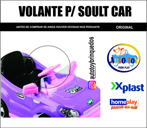 Soult Car 650 - Homeplay - X-plast - Volante Eletrônico